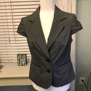 The Limited brand blazer small plaid with trim